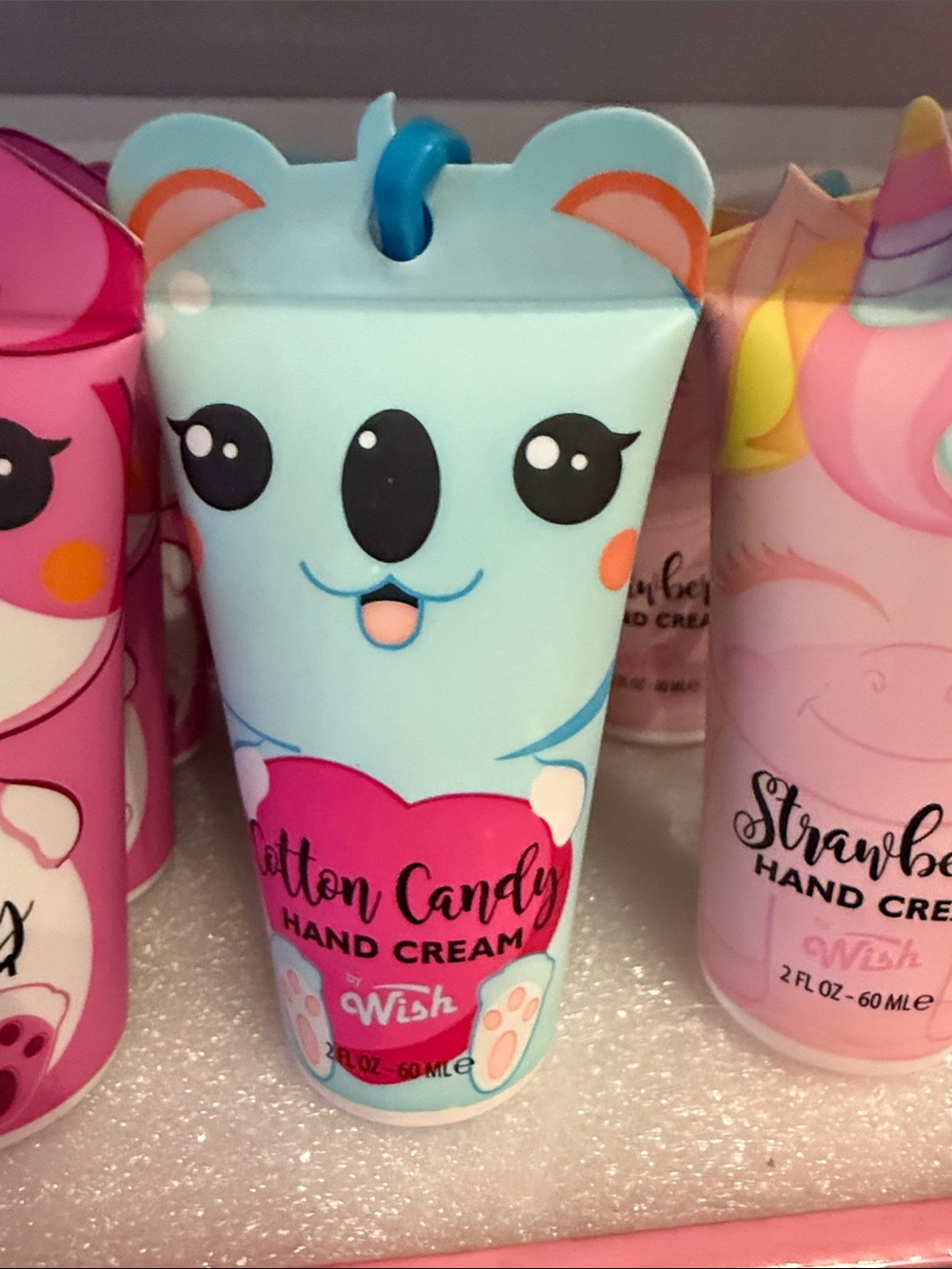 Wish Scented Cute Animal Hand Creams Set - Yellow, Pink, Blue, Mint, Peach(6) - Picture 4 of 7